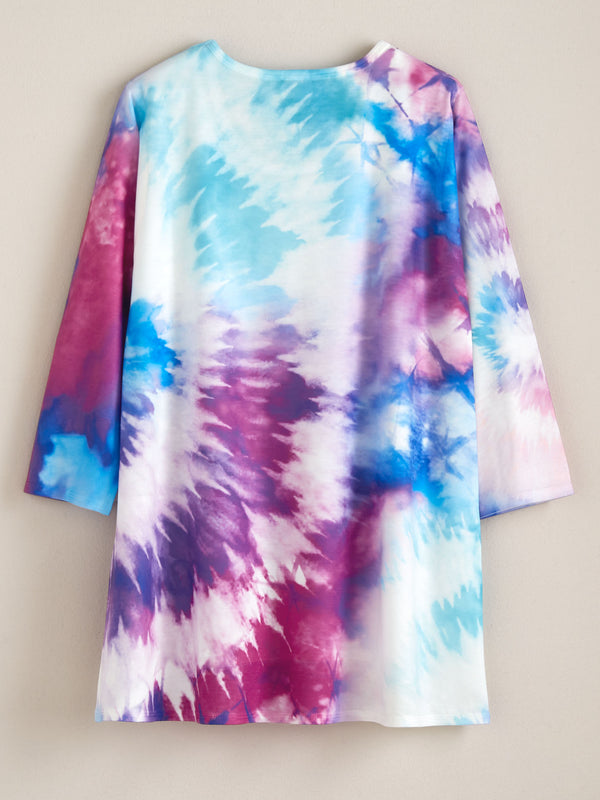 Terry Tie-Dye Pocket Top