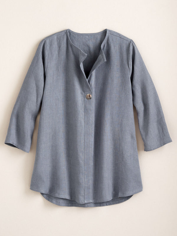 Essential US Linen Popover Tunic