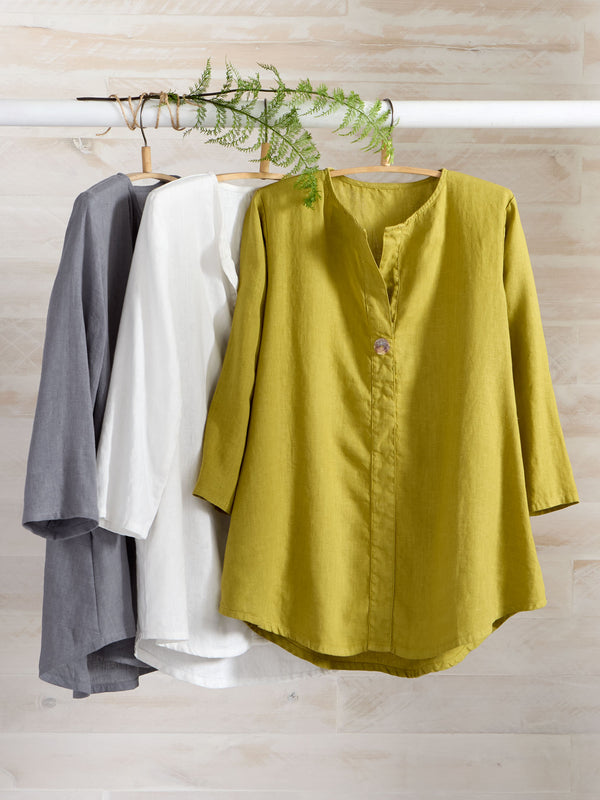 Essential US Linen Popover Tunic