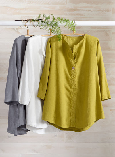 Essential US Linen Popover Tunic