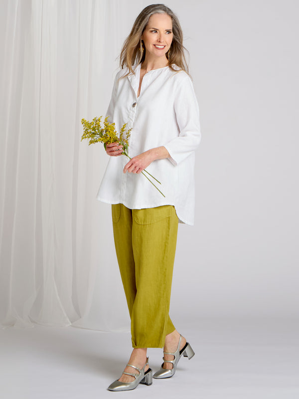 Essential US Linen Crop Pants