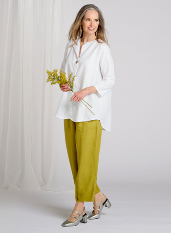 Essential US Linen Crop Pants