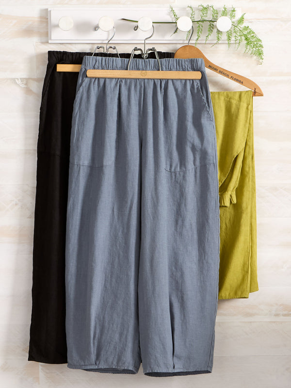 Essential US Linen Crop Pants