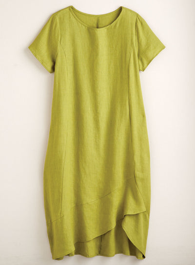 Essential US Linen Drop-Waist Dress