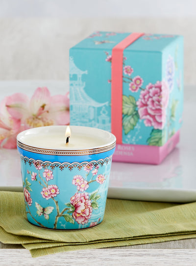 Chinoiserie Porcelain Botanical Scented Candles