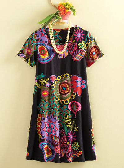 Paisley Pocket Knit Dress