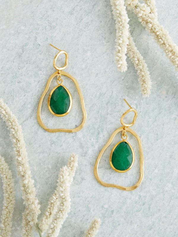 Turkish Emerald Earrings