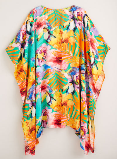 Hot Tropic Sateen Caftan