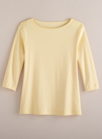 Cotton Comforts Boatneck Top