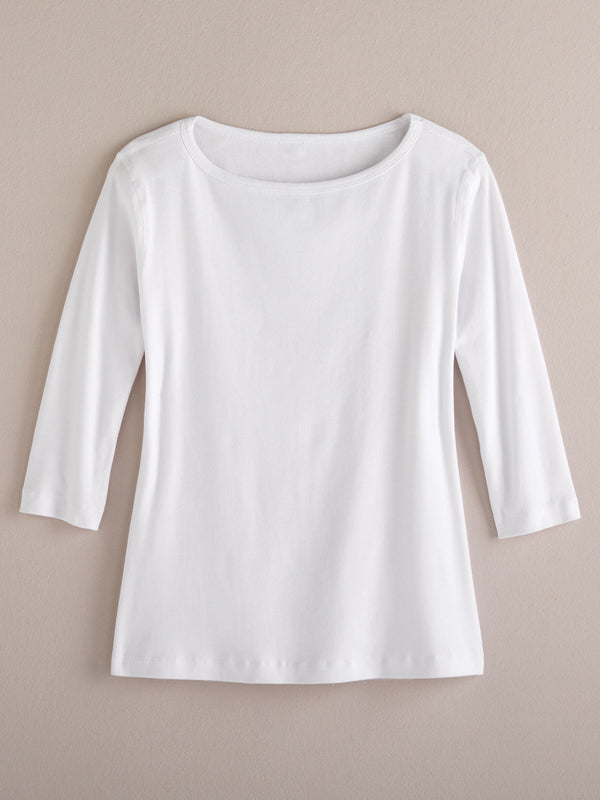 Cotton Comforts Boatneck Top