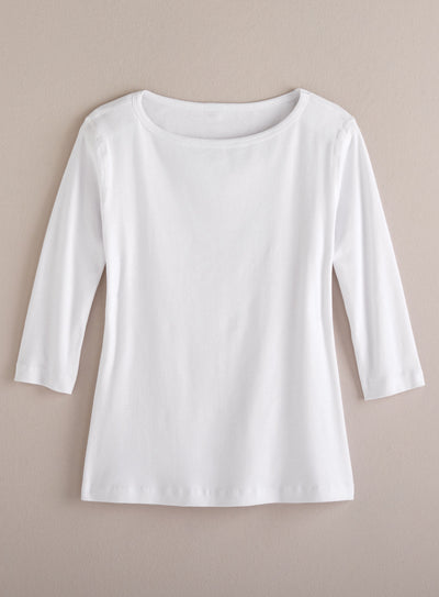 Cotton Comforts Boatneck Top