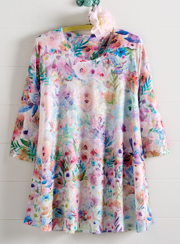 Misty Morning Floral Tunic