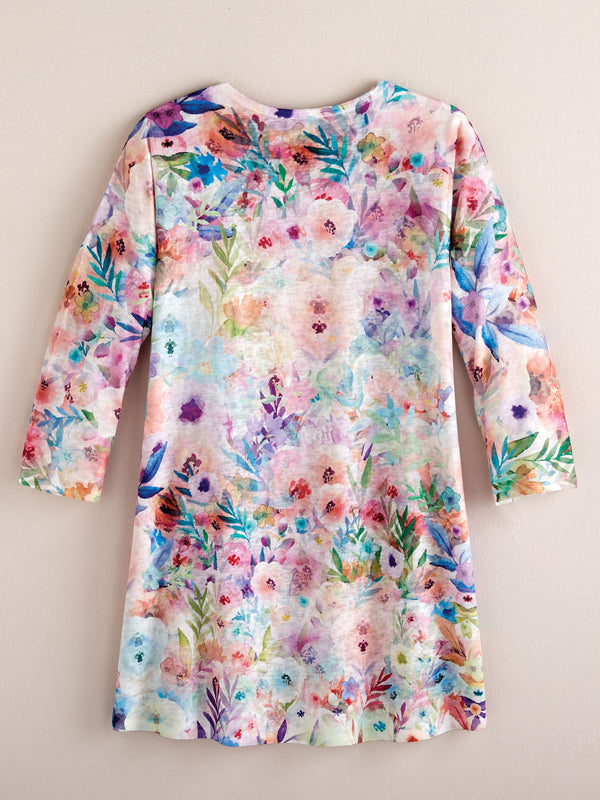 Misty Morning Floral Tunic