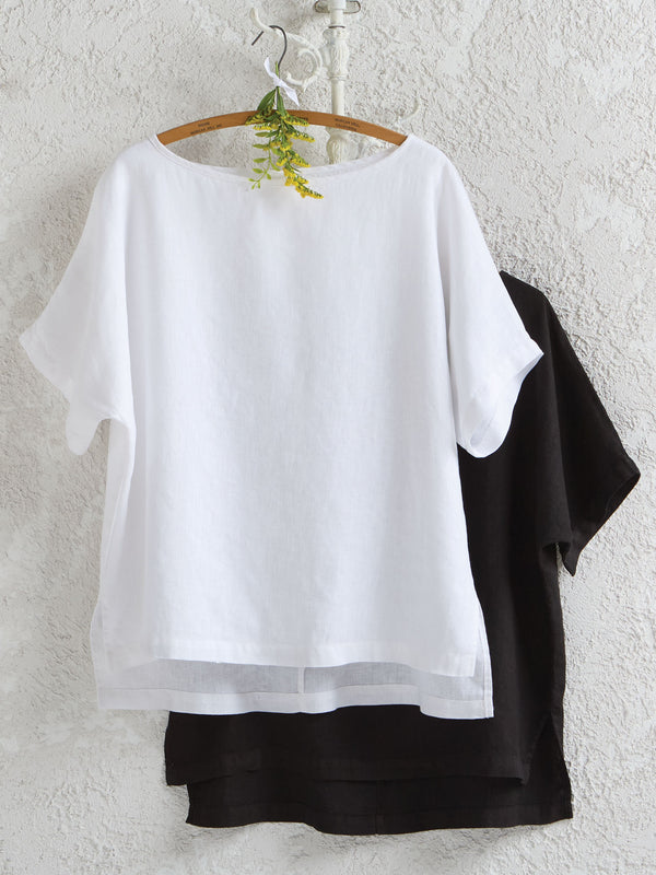 Essential US Linen Boxy Top