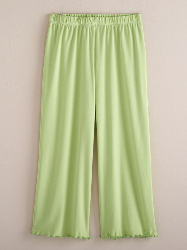 Cotton Comforts Lettuce Edge Capris