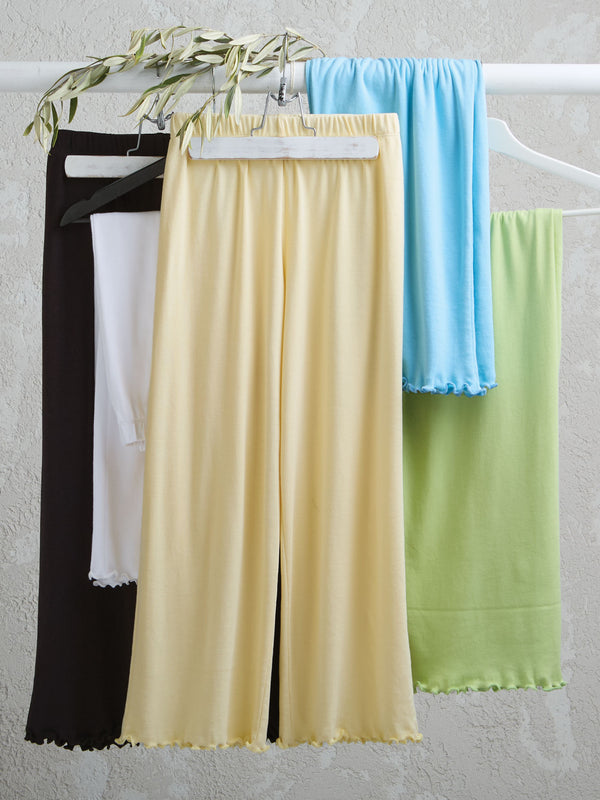 Cotton Comforts Lettuce Edge Capris