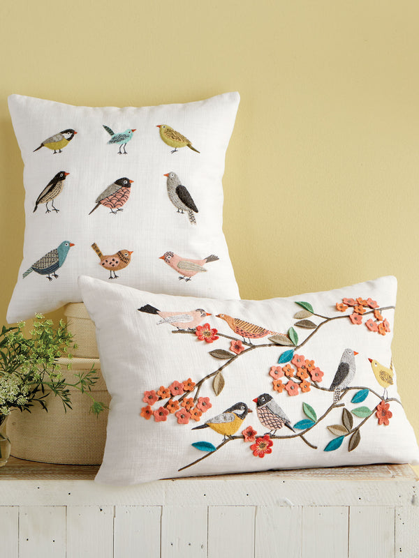 Birdie and Wing It Throw Pillows - Set of Both