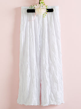 White Party Crinkle Capris