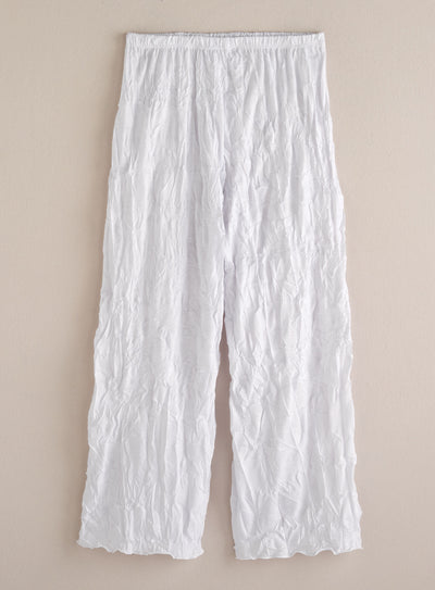 White Party Crinkle Capris