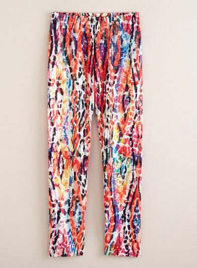 Jump for Joy Embossed Leggings - White