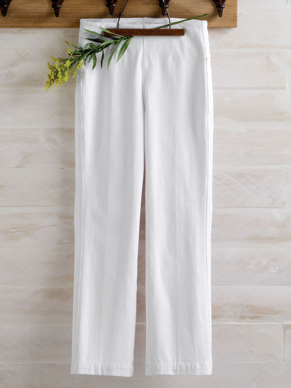 High Rise Stretch Denim White Jeans FINAL SALE (No Returns)