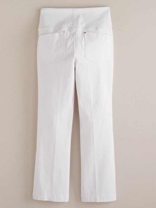 High Rise Stretch Denim White Jeans