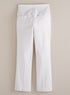 High Rise Stretch Denim White Jeans