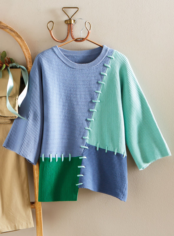 Around the Colorblock Pullover Sweater