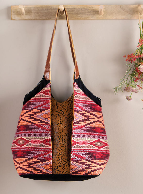 Upcycled Indian Flatweave Bag