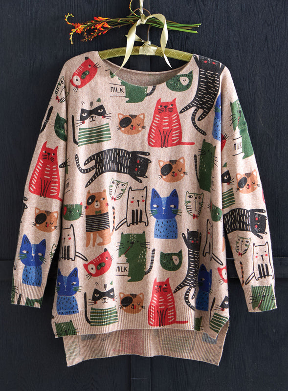 Cartoon Cats Sweater