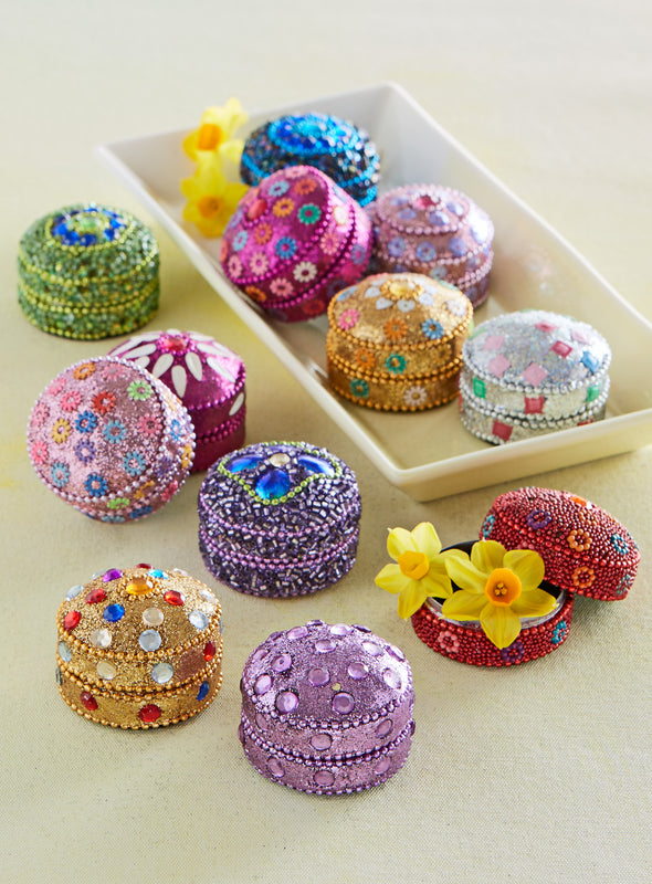 Festival of Lights Bejeweled Boxes - Set of 12