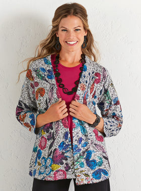 Bouclé Blossoms Jacket FINAL SALE (No Returns)