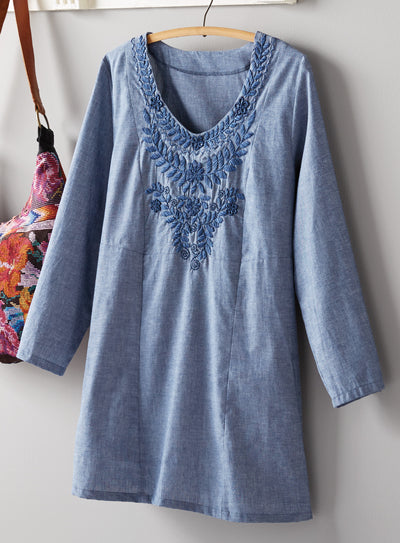 Oaxaca Chambray Tunic