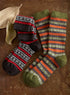 Cozy Alpaca Solid Stripe Socks FINAL SALE (No Returns)