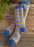 Cozy Alpaca Diamond Stripe Socks FINAL SALE (No Returns)