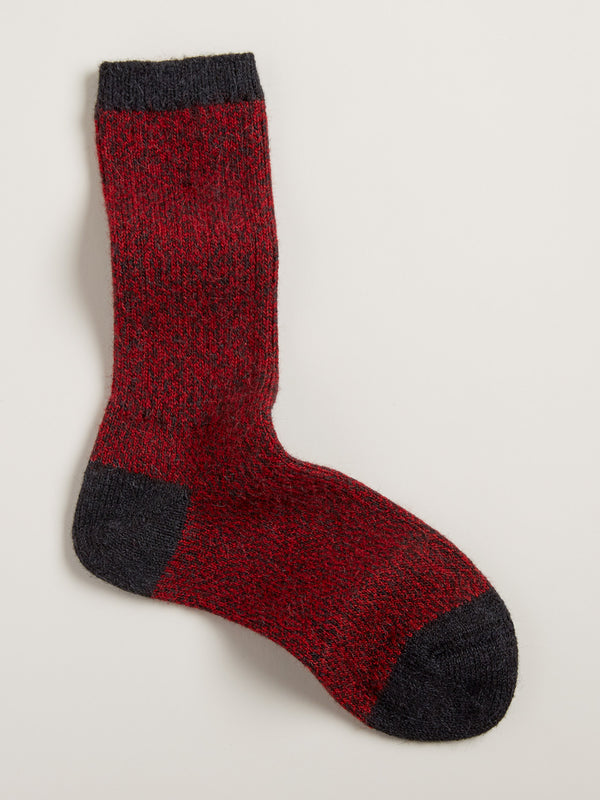 Cozy Alpaca Two-tone Socks