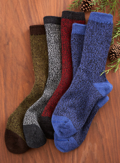 Cozy Alpaca Two-tone Socks