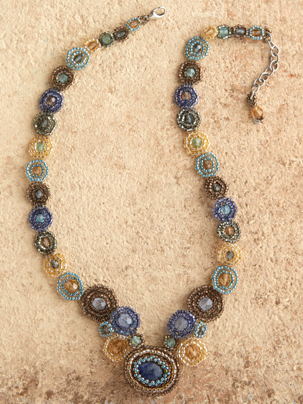 Atitlán Beaded Medallion Necklace