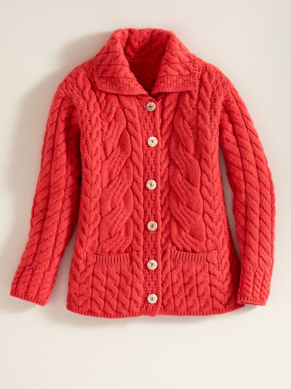 Irish Rose Cable Cardigan