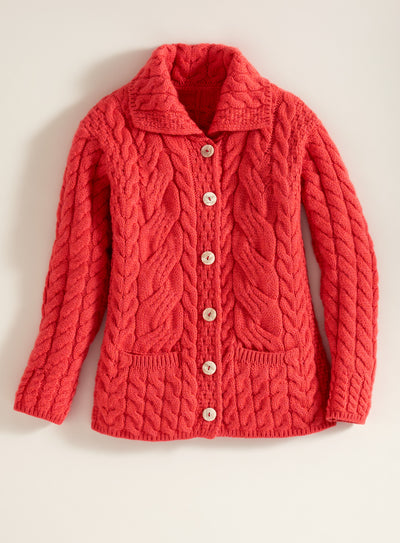 Irish Rose Cable Cardigan