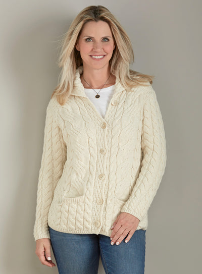 Irish Rose Cable Cardigan