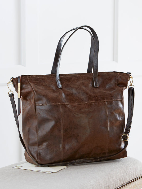 Tuscan Brushed Leather Tote