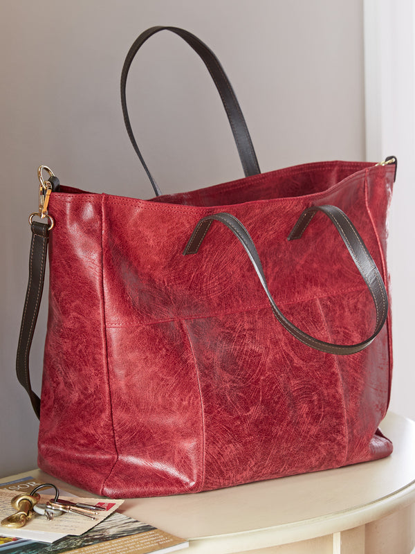 Tuscan Brushed Leather Tote