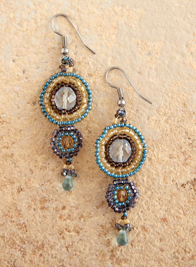 Atitlán Beaded Medallion Earrings