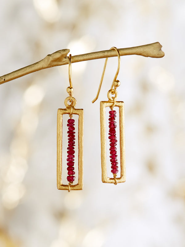 Quintilis Ruby Earrings