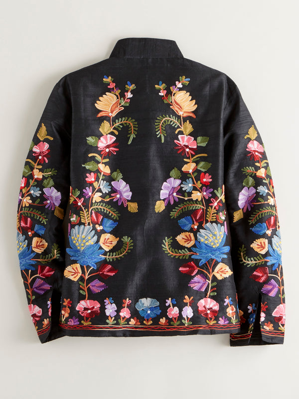 Valley of Flowers Silk Jacket