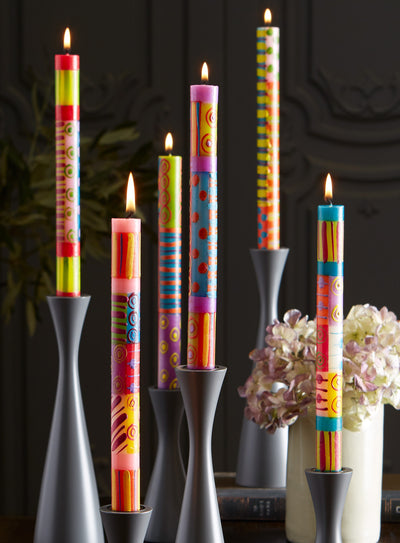 Spark of Color Hand-painted Candles