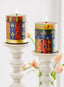 Golden Glow Hand-painted Pillar Candles