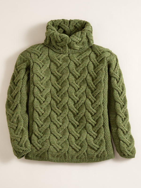 Super Soft Irish Cowl Neck Sweater