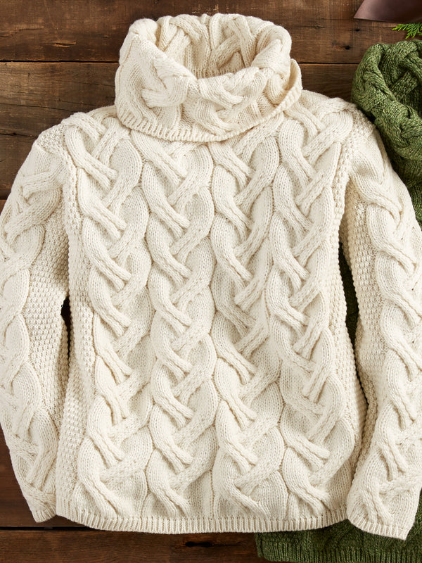 Super Soft Irish Cowl Neck Sweater